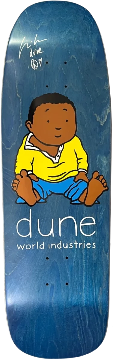 1990 – World Industries – Chris “Dune” Pastras – Sitting Baby by Marc McKee